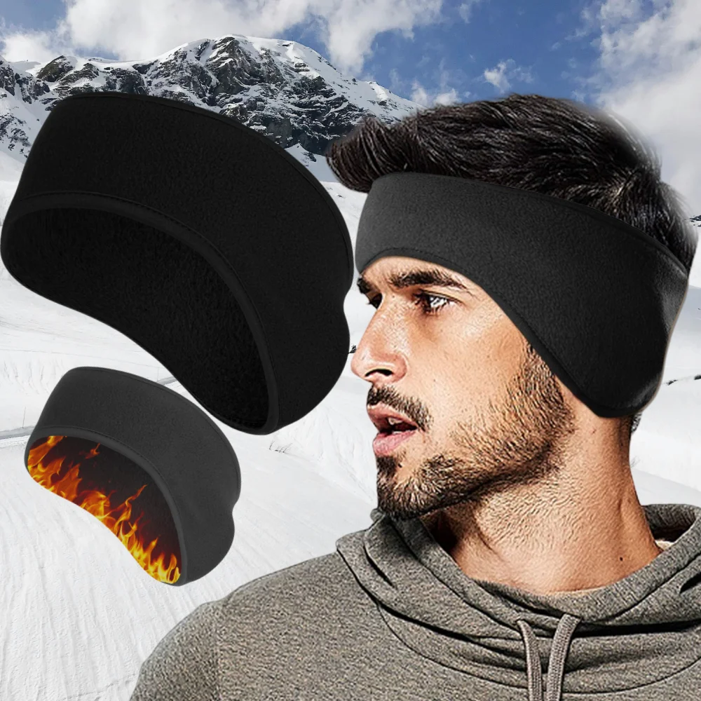 Winter Headband Fleece - 1 шт. флисовые теплые наушники-повязка унисекс