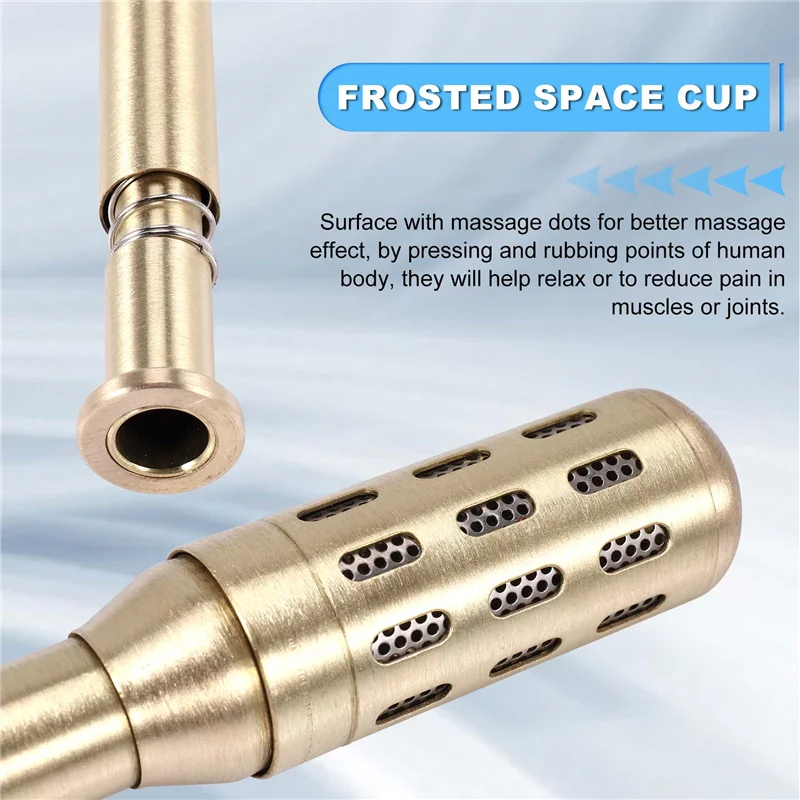 

-A43I Moxa Roll Set Acupuncture Therapy Copper Massage Meridian Moxa Moxibustion Roller Stick Mini-Smoke Mugwort Burner