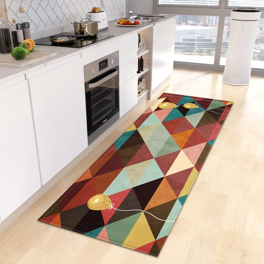 Kitchen Mat Bath Entrance Doormat Custom Bedroom Floor Decoration Non-Slip Foot Carpet Home Hallway Balcony Door Living Room Rug