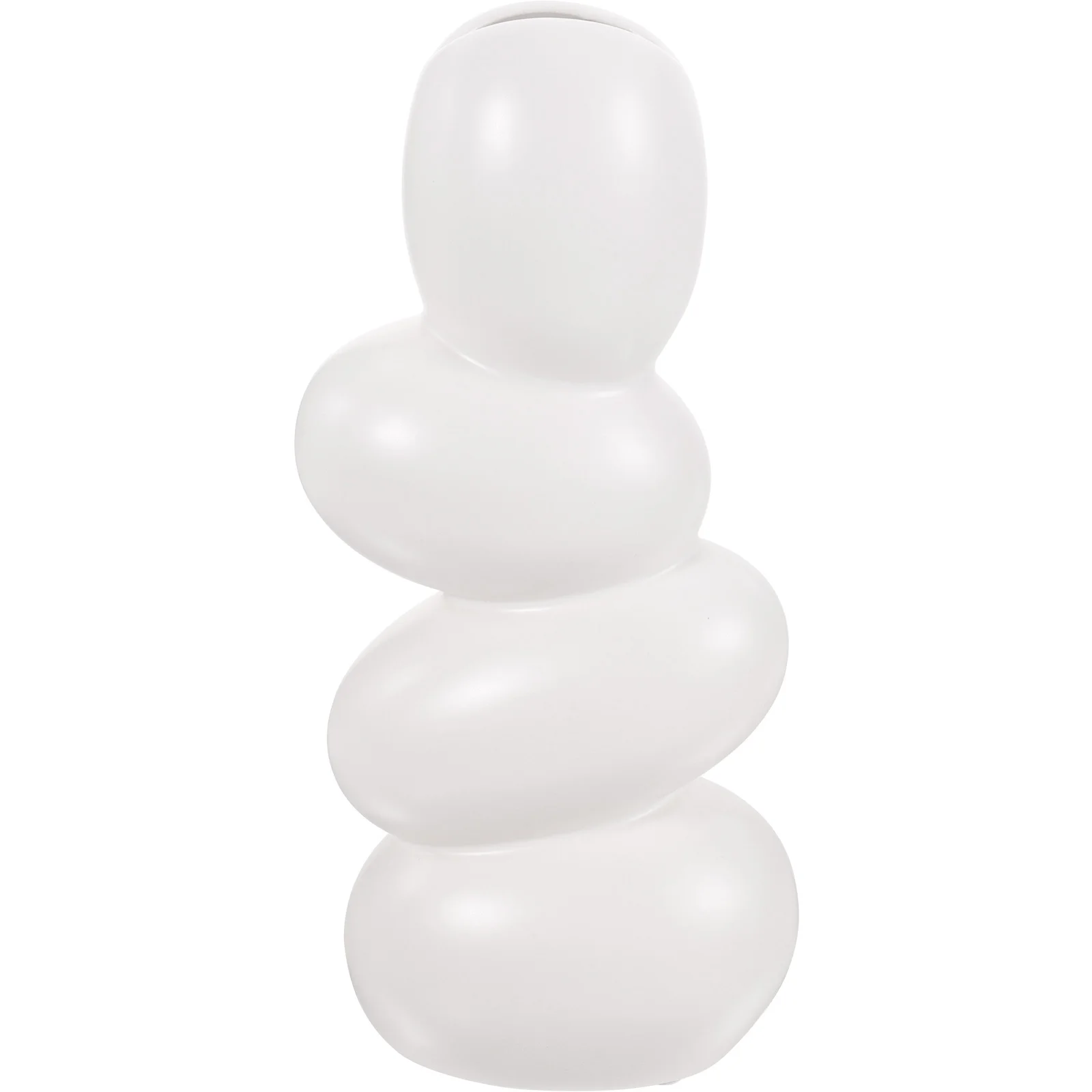 

Ceramic Vase Abstract Cobblestones Design Decorative Flower Vase for Hydroponic Plants Dried Flowers Display Decor