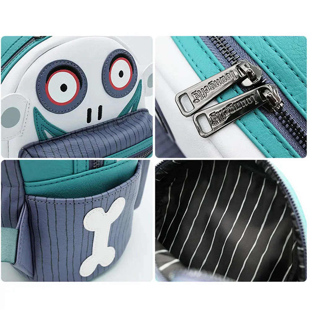 Mochila de Cosplay pesadilla JACK antes de Navidad, Bolsa Escolar con estampado 3D de Anime para niños y niñas