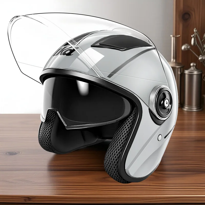 

Electric Bike Helmet for Women All-Season Motorcycle Helmet Half Helmet for Men Safety Helmet for Motorcyclists