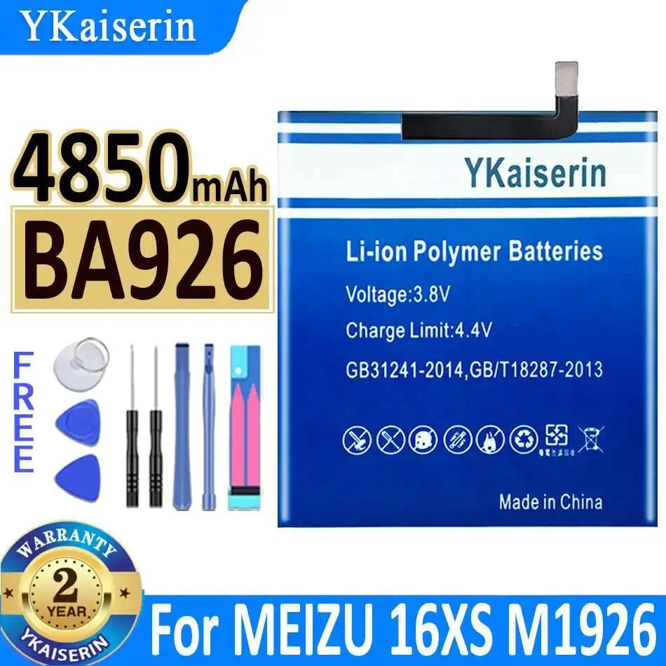 

Safe BA926 Mobile Phone Battery Environmentally Friendly For Meizu 16XS M1926 M926H M926Q M926 4850mAh