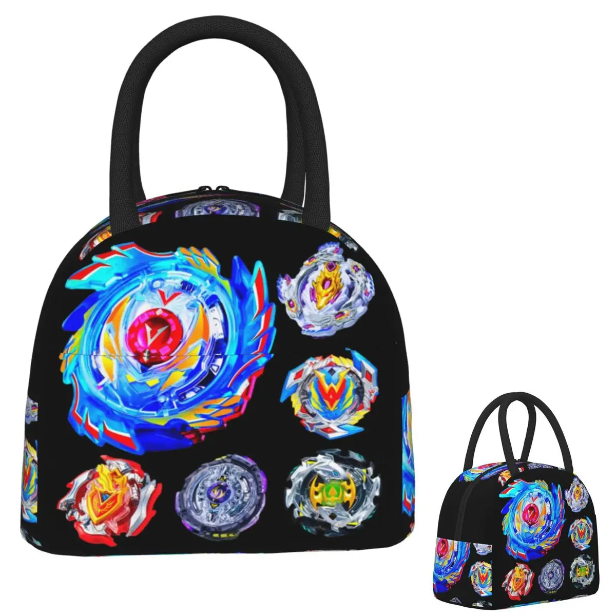 

Beyblade Insulated Lunch Bag for Women Kids Portable Food Boxes Thermal Lunch Box Tote
