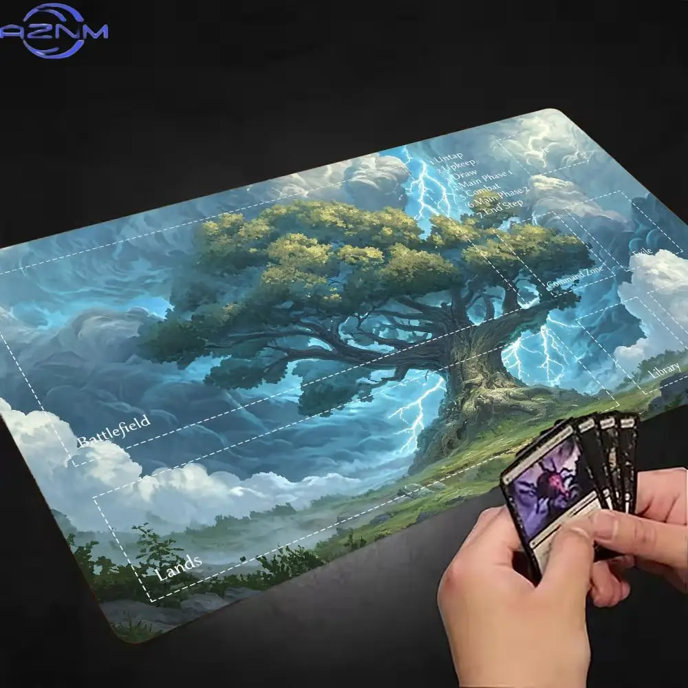 Fantasy Giant Tree Mouse Pad Magic Gathering Playmat MTG TCG Office Desk Mat for Work Game PC Laptop Rug Carpet MousePad