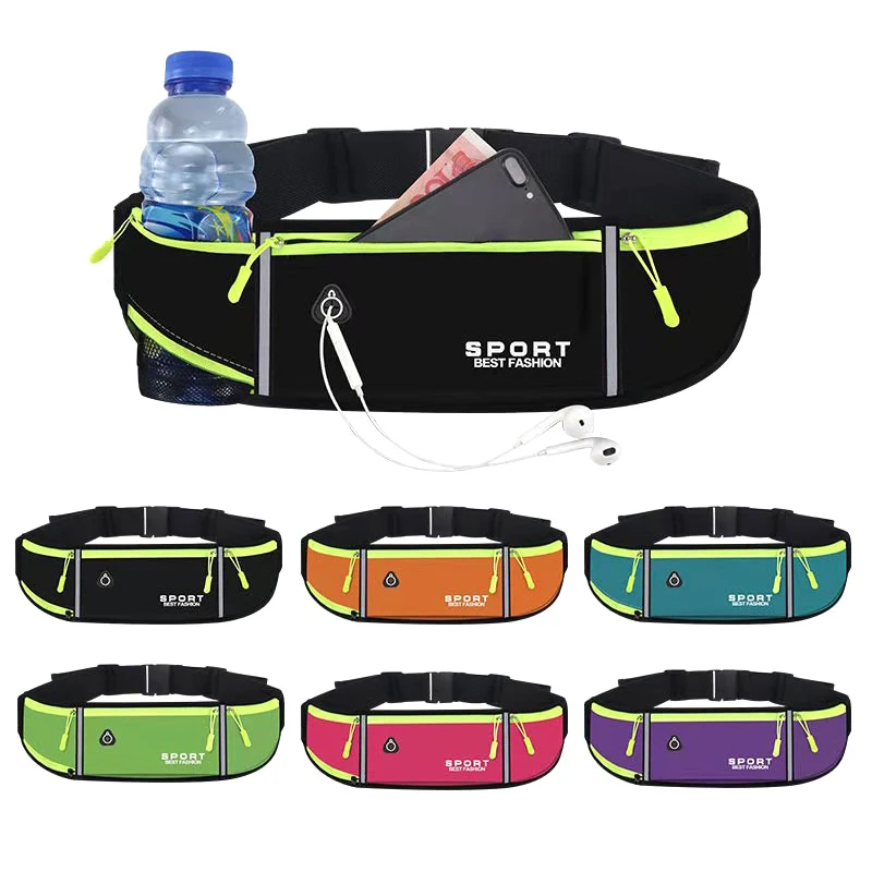 

Unisex Sports Water Bottle Hip Waist Pack Waterproof Running Climbing Money Waist Bag Mobile Phone Bag Motorcycle Fanny Pack
