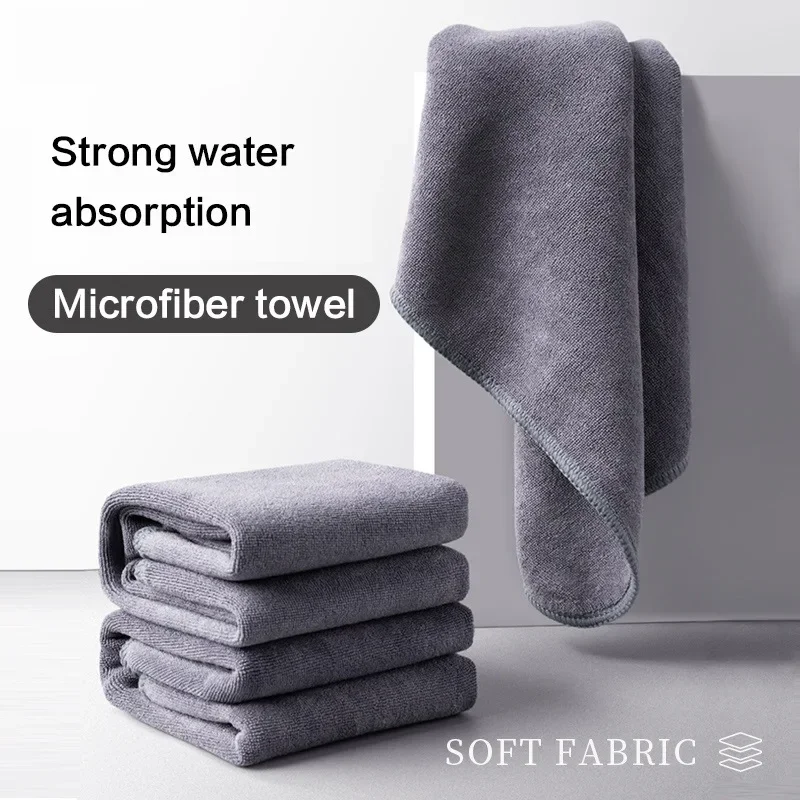 High-end Microfiber Car Wash Towel Soft Drying Cloth Car Body Towels Double Layer Plush Thicken Water Absorption Car Rag