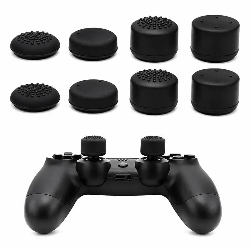 XDcase 8pcs Silicone Anti-Slip Joystick Cap Stackable Cover for PS5 / Switch Pro / Xbox 360 Gamepad