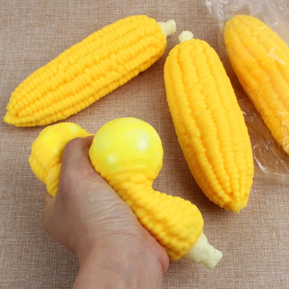 Novelty Simulation Corn Fidget Simulation Corn Slow Rising Soft Vent Corn Toy Mini Rubber Simulation Corn Pinch Toys Kids Gift