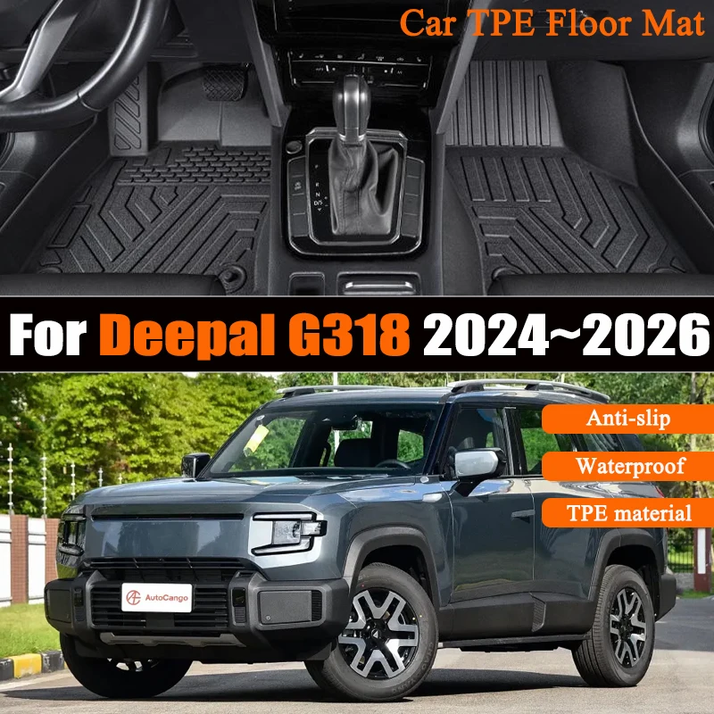 

TPE Material Car Floor Mat For Deepal G318 2024 2025 2026 5Seat Luxury Waterproof Carpet Foot Full LHD Mat Pad Cover Accessories