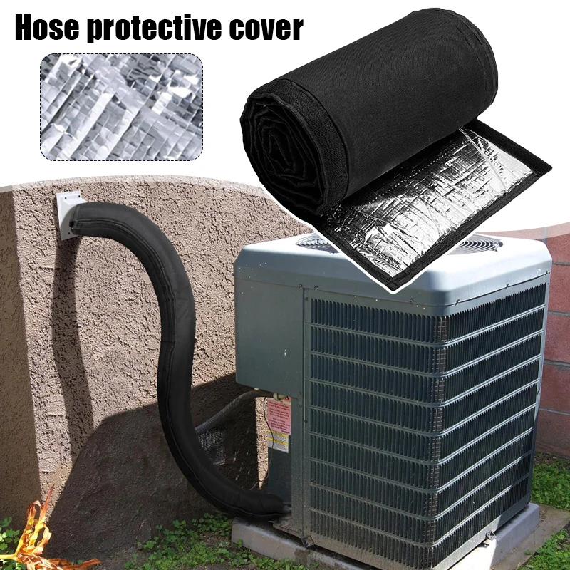 

Pipe Wrap Air Conditioner Pipe Insulation Cover 3-Layer Exhaust Hose Wrap Air Conditioner Accessory For Daily Pool RV Home Heat