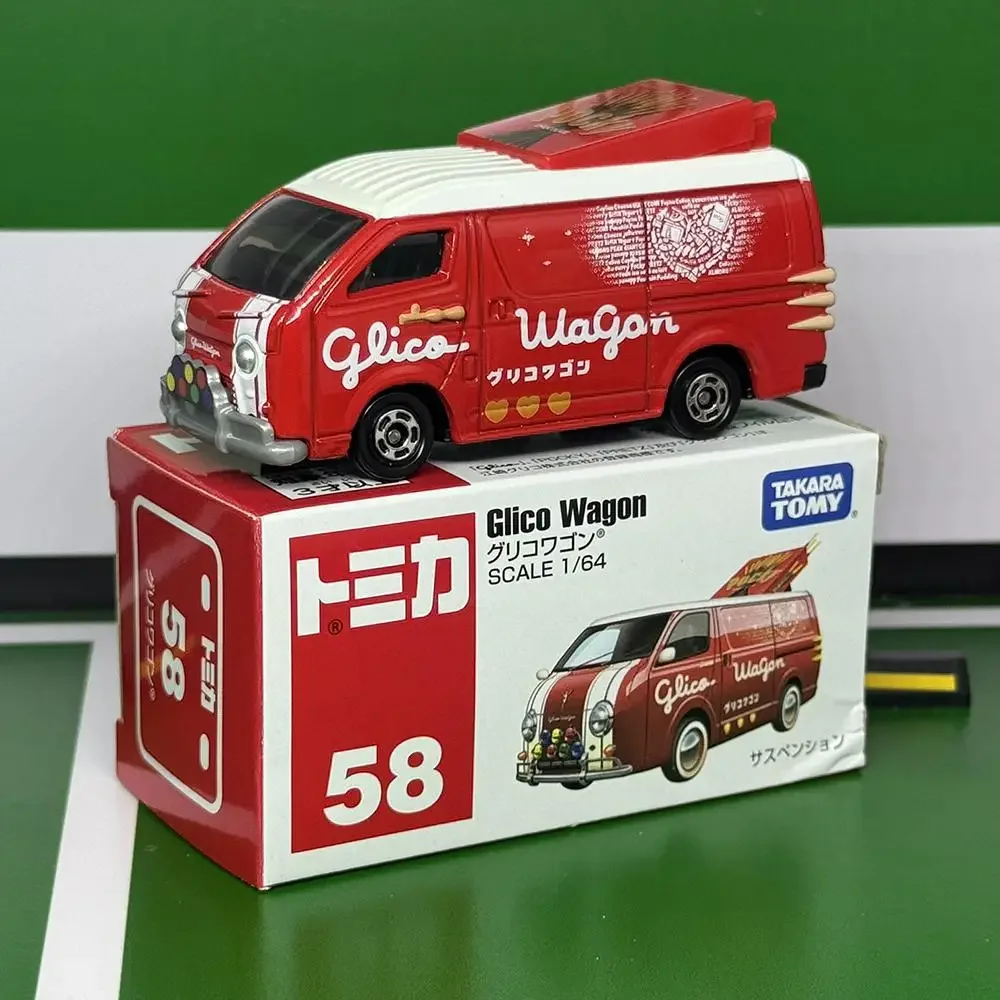 Takara Tomy Tomica No.58 Glico Wagon 1/64 сплав, моторная машина, литая под давлением металлическая модель автомобиля, детский рождественский подарок, игрушки для мальчиков