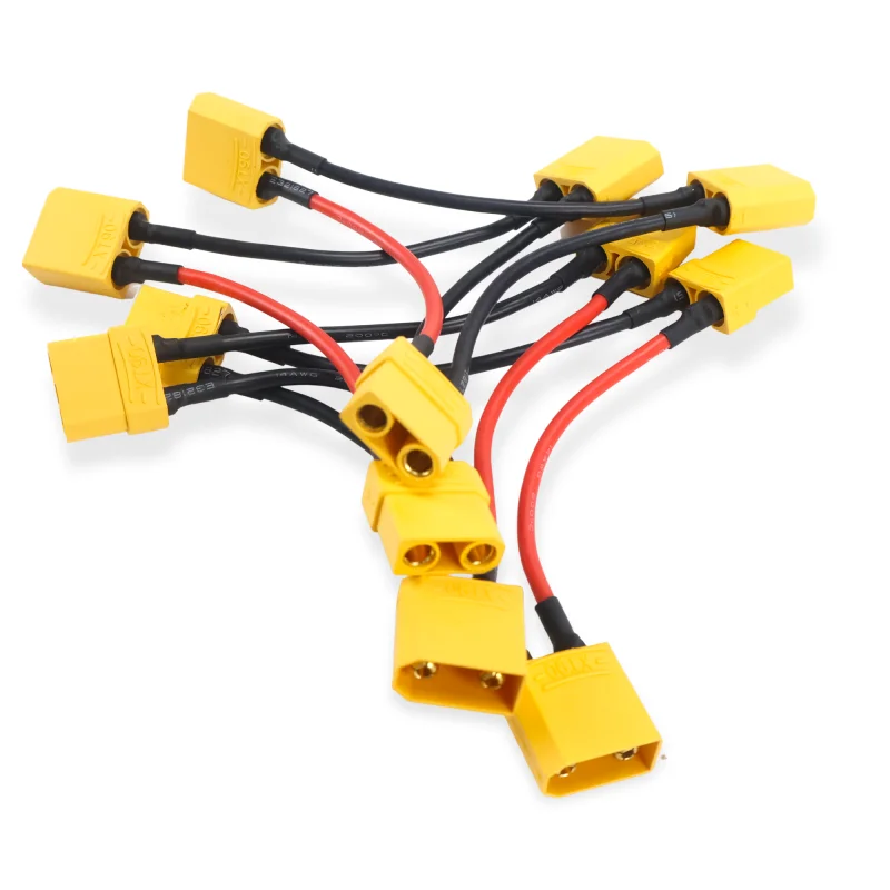 دائم Type1Pcs XT90 موصل قابس ذكر/أنثى 14AWG 10 سنتيمتر سلك السيليكون محول البطارية Y شكل Rc هليكوبتر كابل التوصيل #5