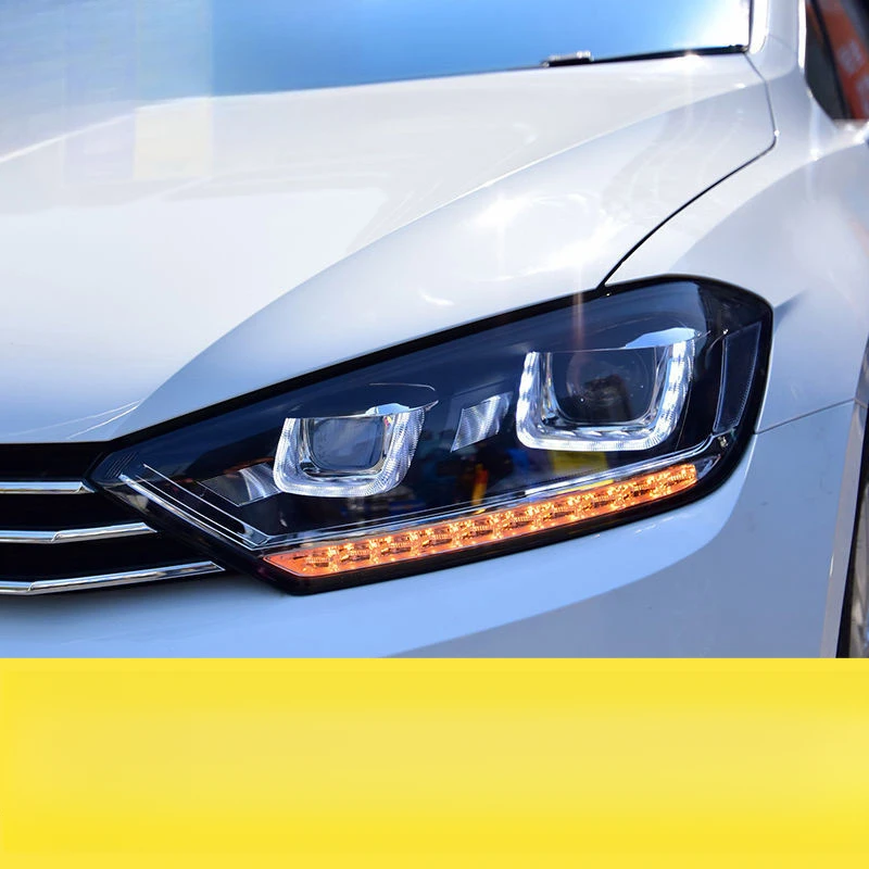 Suitable for Golf Jetour Assembly 16-19 Models Modified Daytime Running Light Flowing Turn Signal LED Headlight