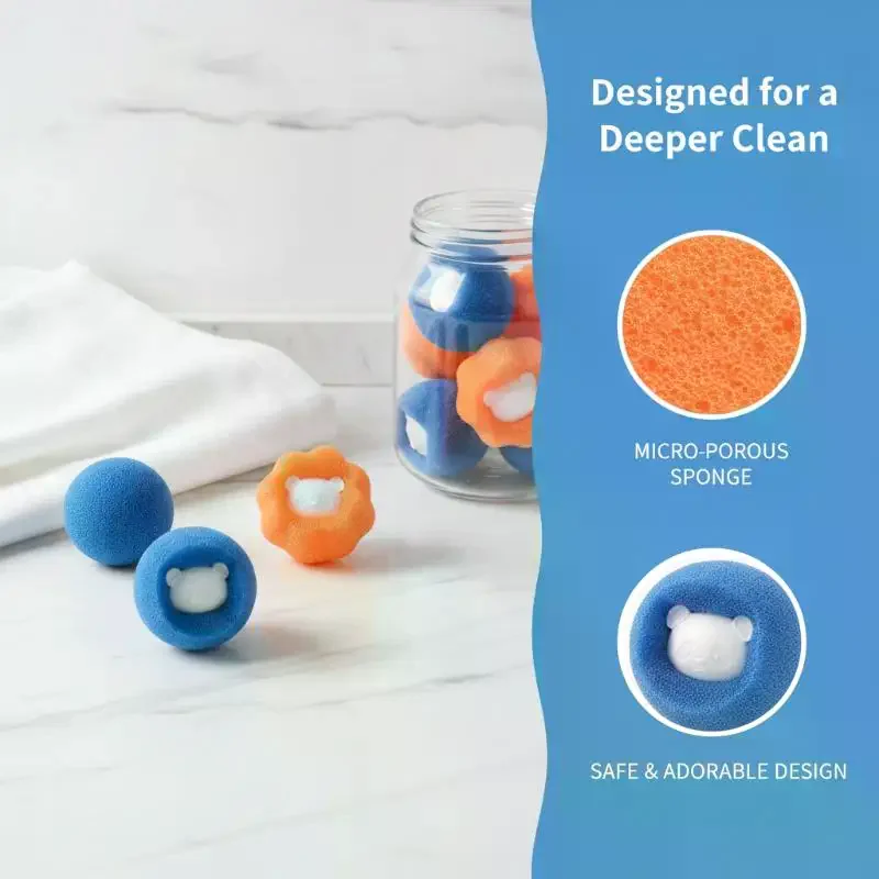 1/4PC Cute Cartoon Kitchen Cleaning Sponges Scratch Free Soft Material Lovely Cartoon Design For Dish Washing Bathroom Daily Use