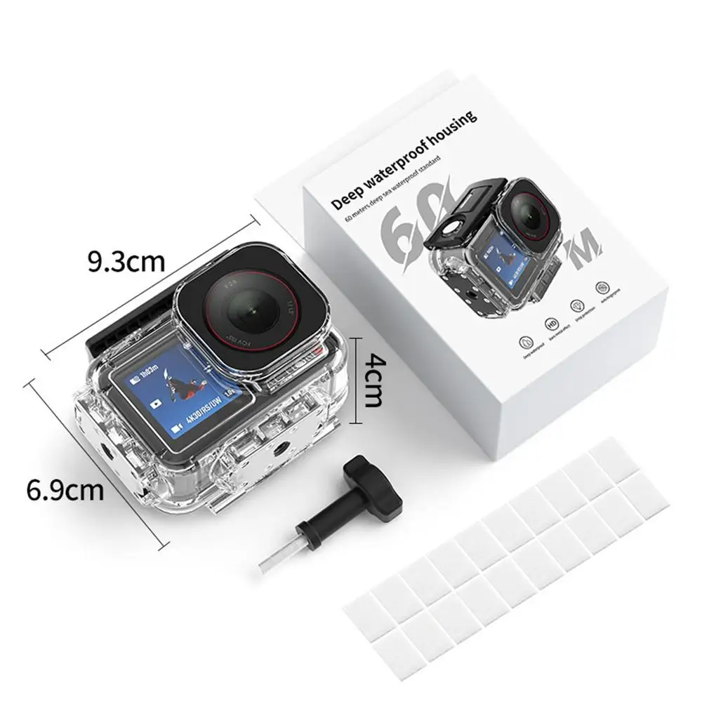 Waterproof Diving Housing Shell Case Cover Protector for DJI Osmo Action 3 4 5 Pro Camera