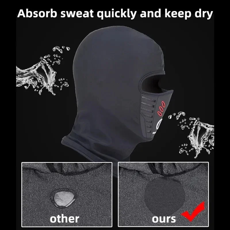 1-3Pcs Summer Winter Warm Fleece Motorcycle Face Mask Anti-Dust Windproof Full Face Cover Breathable Hat Neck Helmet Mask