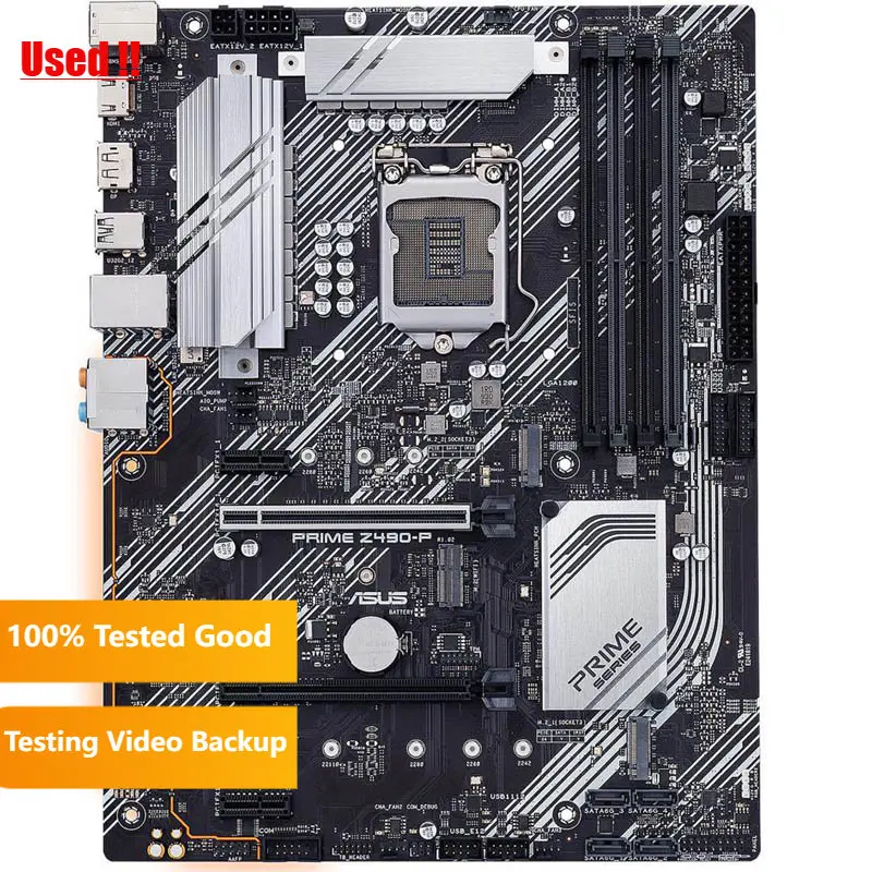 ASUS Z490-P LGA 1200 (لإنتل ®   اللوحة الأم ATX من الجيل العاشر (Dual M.2، DDR4 4600، 1 جيجا إيثرنت، USB 3.2 Gen 2 USB Type-A)