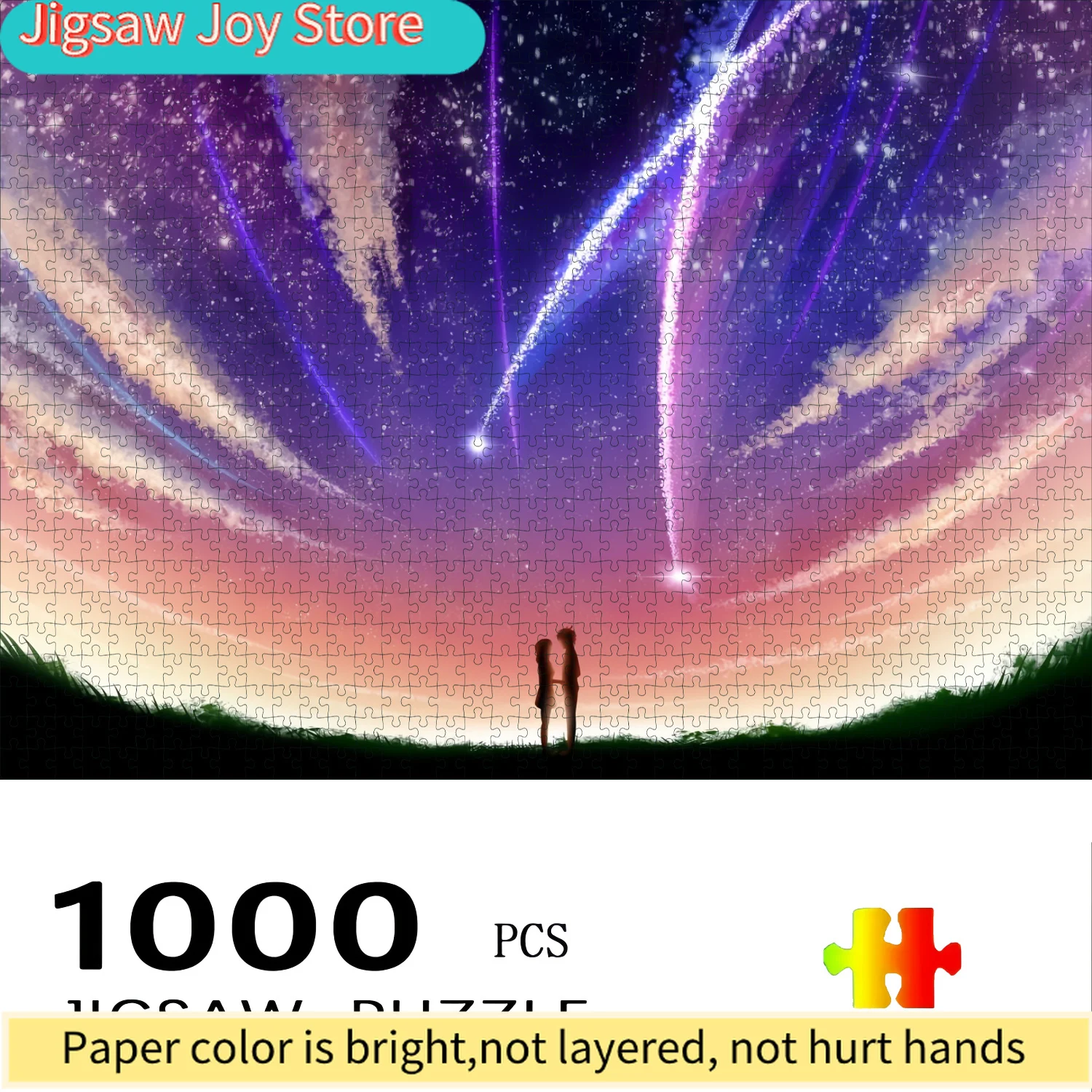 

Наборные пазлы с вашим именем в аниме-стиле, сложные бумажные головоломки - большая интерактивная игра для всей семьи