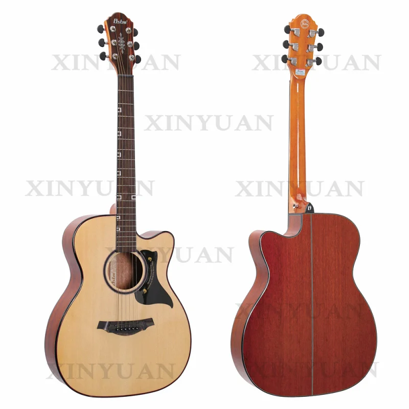 Acoustic Semi Electric Guitar, 40 Inch High Quality Instrument with Hollow Pickup, Available for Wholesale, OEM and Customized S
