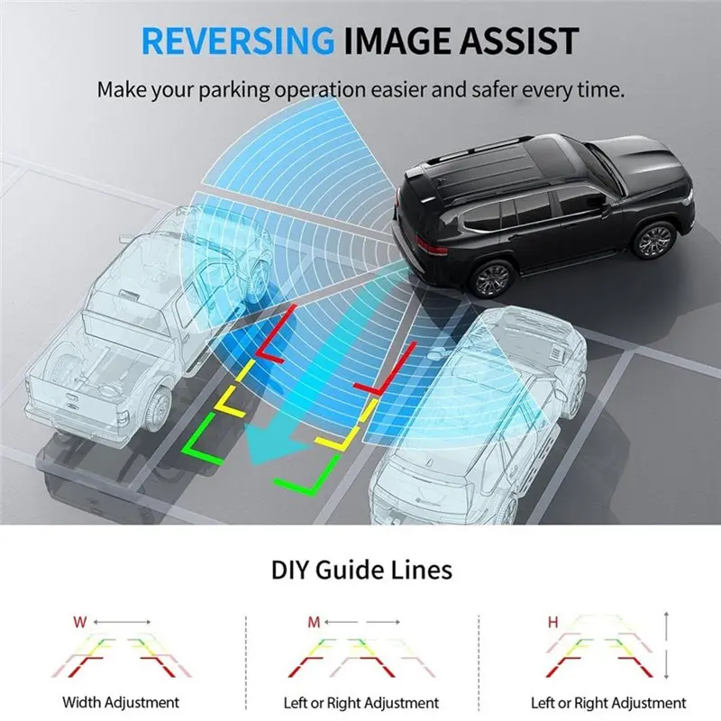 A42T-1080P Solar Wireless Backup Camera, For Vehicle Truck RV