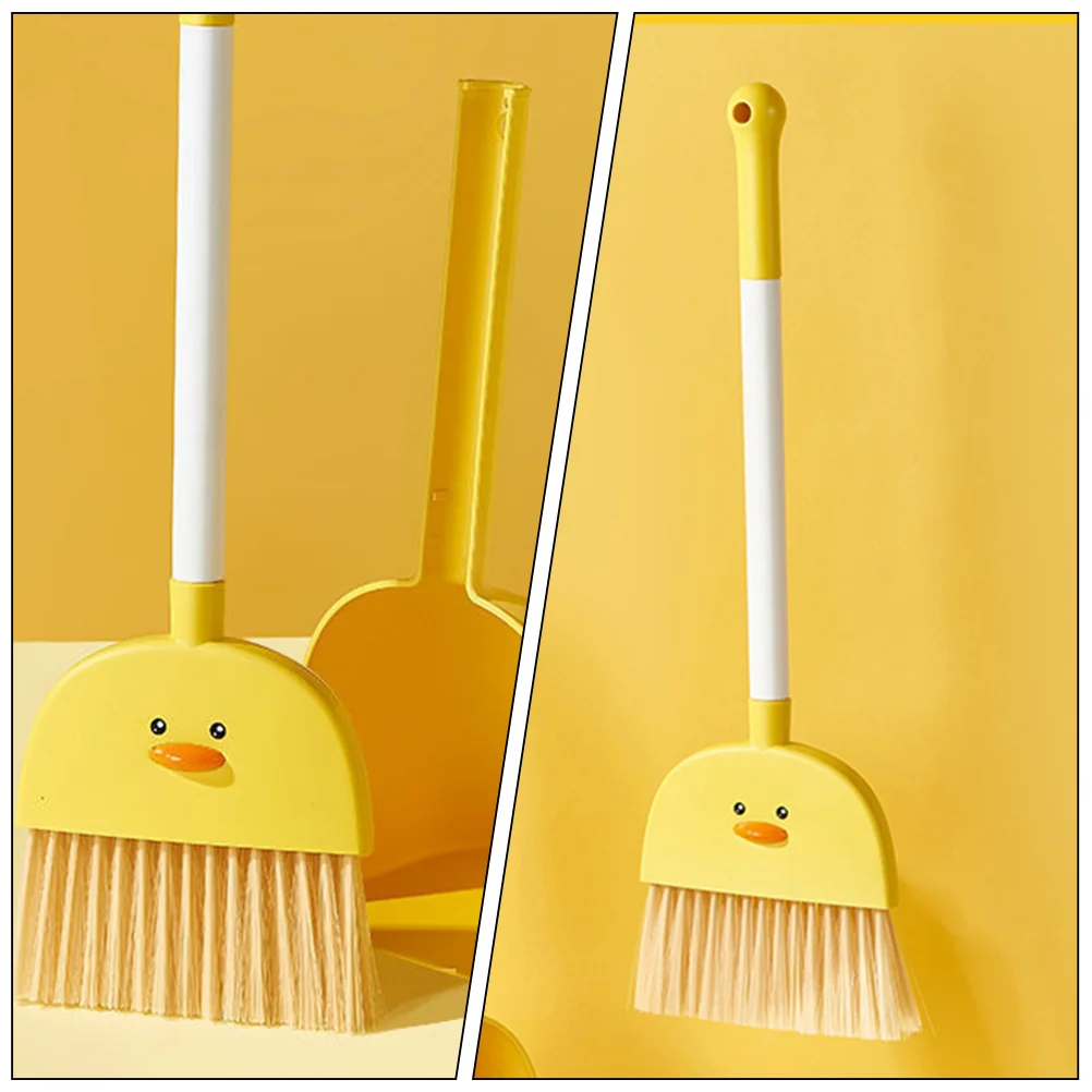 Children\'s Household Toy Broom Cartoon Small Cleaning Tool Pretend Play Cleaning Tool Kids Plastic Cleaning Tool Children