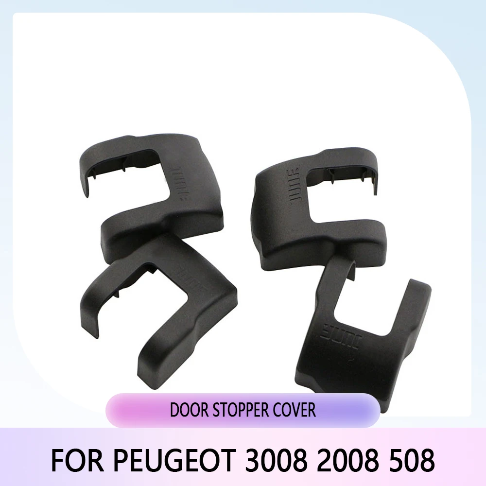 Doofoto 4x Car Door Limiting Stopper Cover For Peugeot 3008 2008 508 Protective Accessories Lock Case Styling view 3