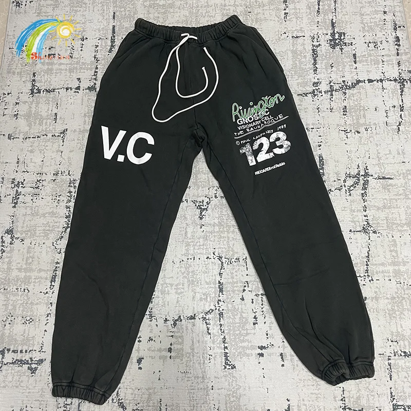 24FW Best Quality Jogger Drawstring RRR123 Sweatpants Men Women Streetwear Oversized Graphics Print Casual Pants Inside Tags