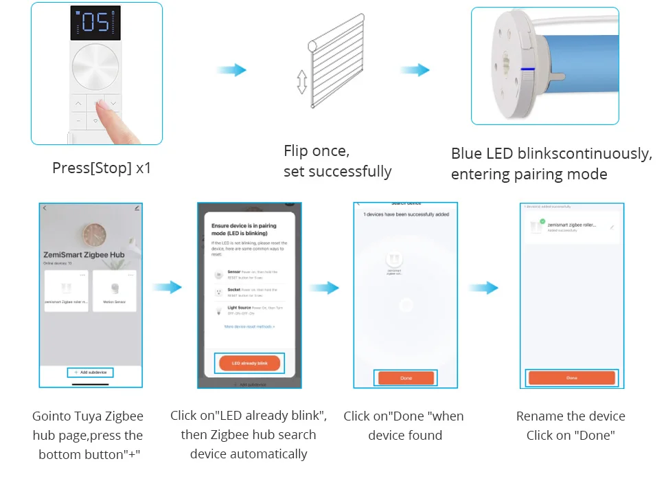 Zemismart ZM25Z Zigbee Rolladenmotor Kompatibel mit Tuya 38mm Rohr Elektrischer Motor für Jalousien Alexa Google Home Sprachsteuerung – Detail 18