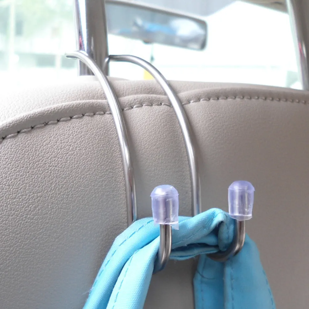 14Pcs Car Seat Headrest Hooks Stainless Steel Auto Back Seat Hangers Multi-Functional Car Storage Hooks for Hanging Bags