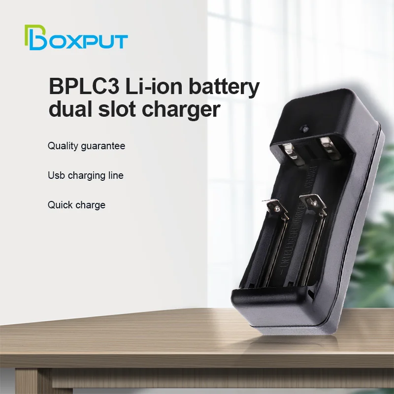 

2 Slots US EU Universal Charger Lithium Battery Adapter For 18650 26650 Li-ion Rechargeable Batteries charger Fast Charge