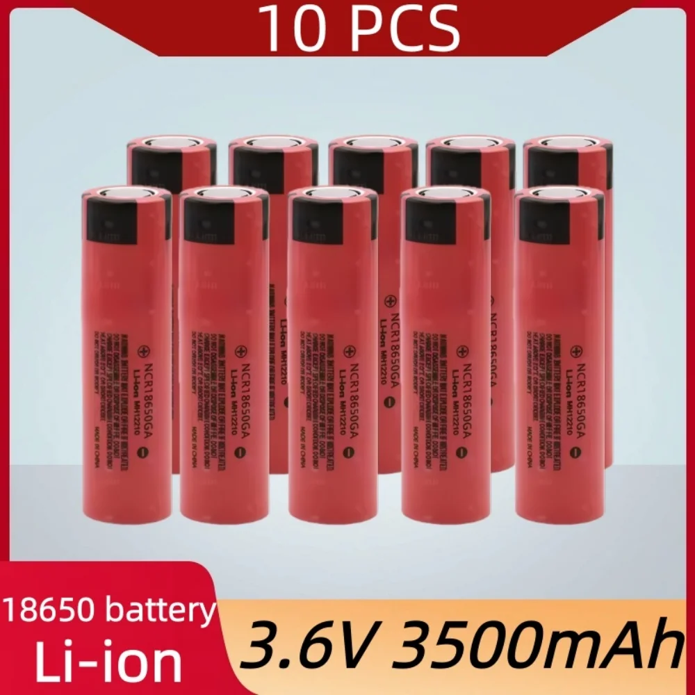 18650 NCR 18650  3.7V 3500mAh Rechargeable Li-ion Battery 10A Discharge, for Toys Tools Flashlight Battery
