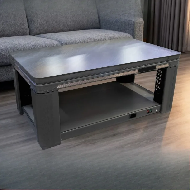 Rectangle voice heating coffee table living room can lift electric heater mobile electric heating table