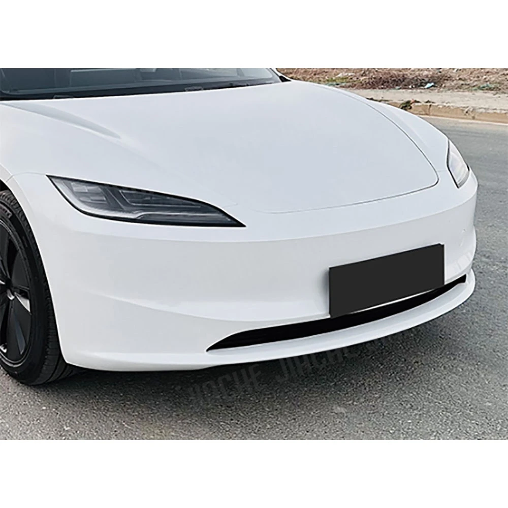 

Для Tesla Model 3 2023 + ABS глянцевый черный передний спойлер для губ, диффузор, сплиттер, защита спойлера, автомобильный бампер, защита для подбородка, карбоновый вид