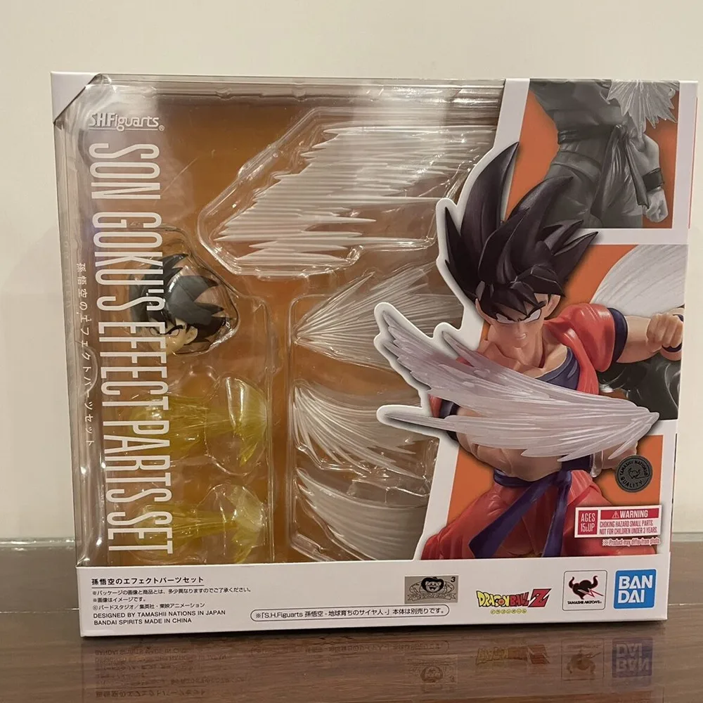 

Original Bandai Dragon Ball Special Effects Kit S.H. Figuart Sun Goku Fist Style Kamepai Qigong Kits People Funny Toys