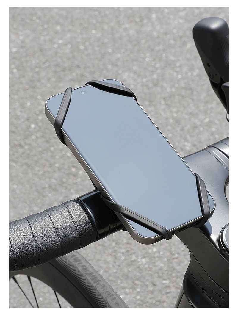 WEST BIKING Fahrrad-Handyhalterung aus Silikon mit Schnellverschluss, Rutschfester Lenkerhalter für Radfahren, Navigation, Motorradfahrten, Universell – Detail 17