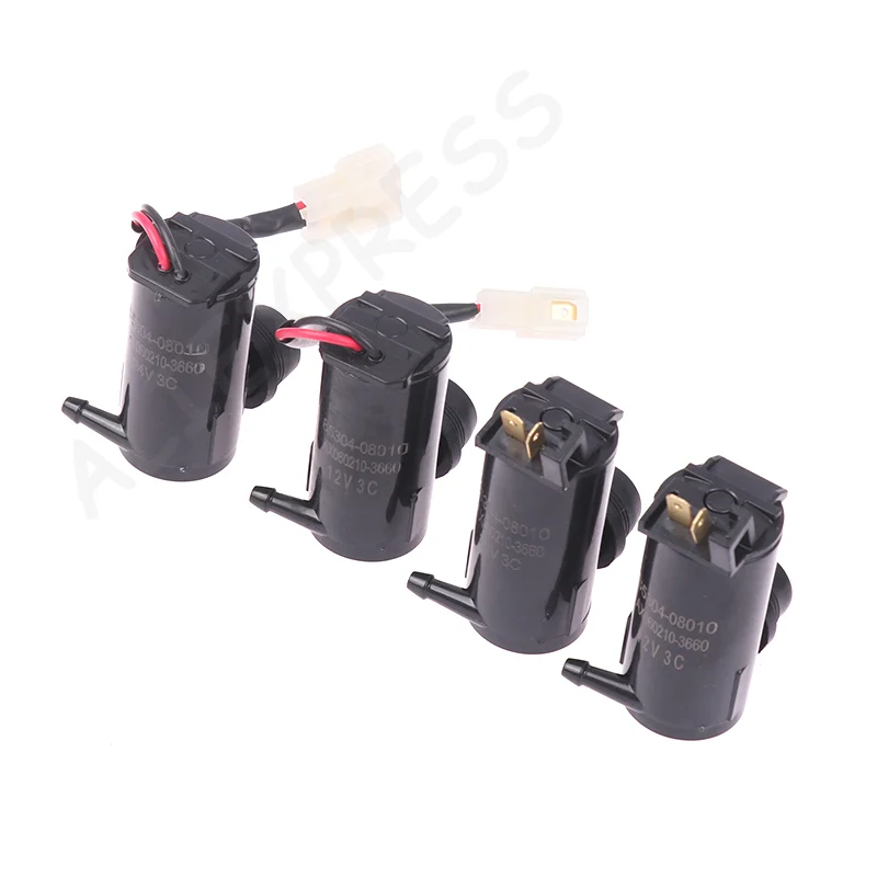 

New12V Universal Car Glass Wiper Windshield Water Washer Pump Jet Motor Car Styling Windcreen Kit