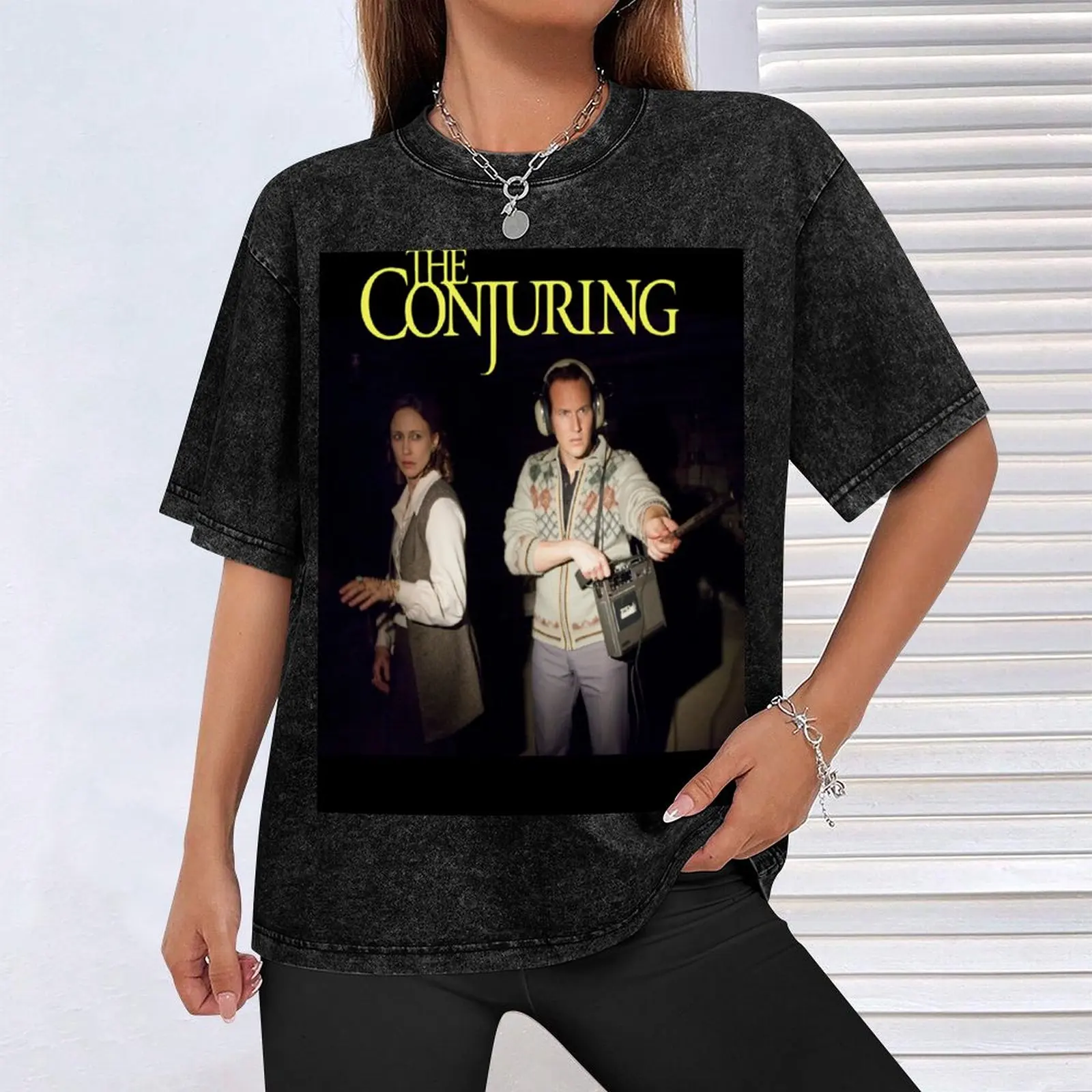 تي شيرت The Conjuring تي شيرت رجالي قطني تي شيرت برسوم جرافيك