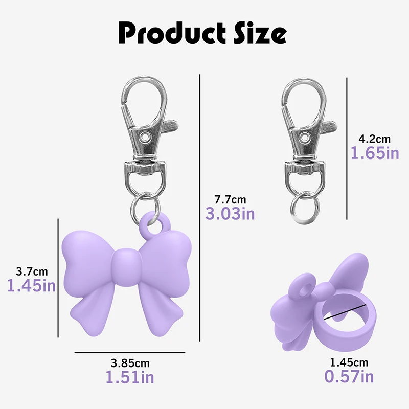 Multi-Functional Silicone Lip Balm Keychain Cap Portable Lipstick & Lip Gloss Storage Case Durable Keyring Accessory view 6