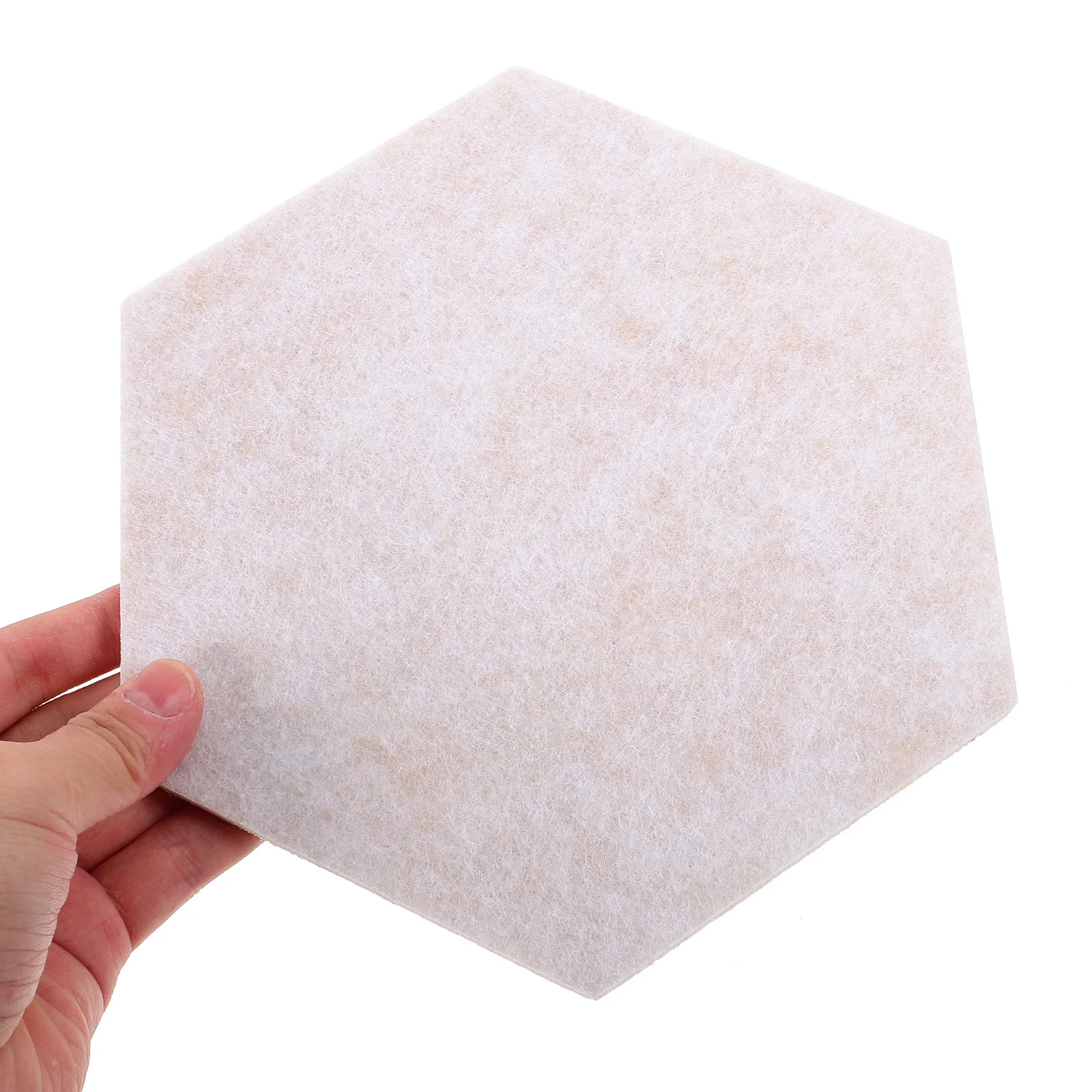 

8Pcs Hexagon Felt Bulletin Boards Wear-Resistant Self-Adhesive Wall Stickers Memo Pin Board Tiles for Home Bedroom Office Decor