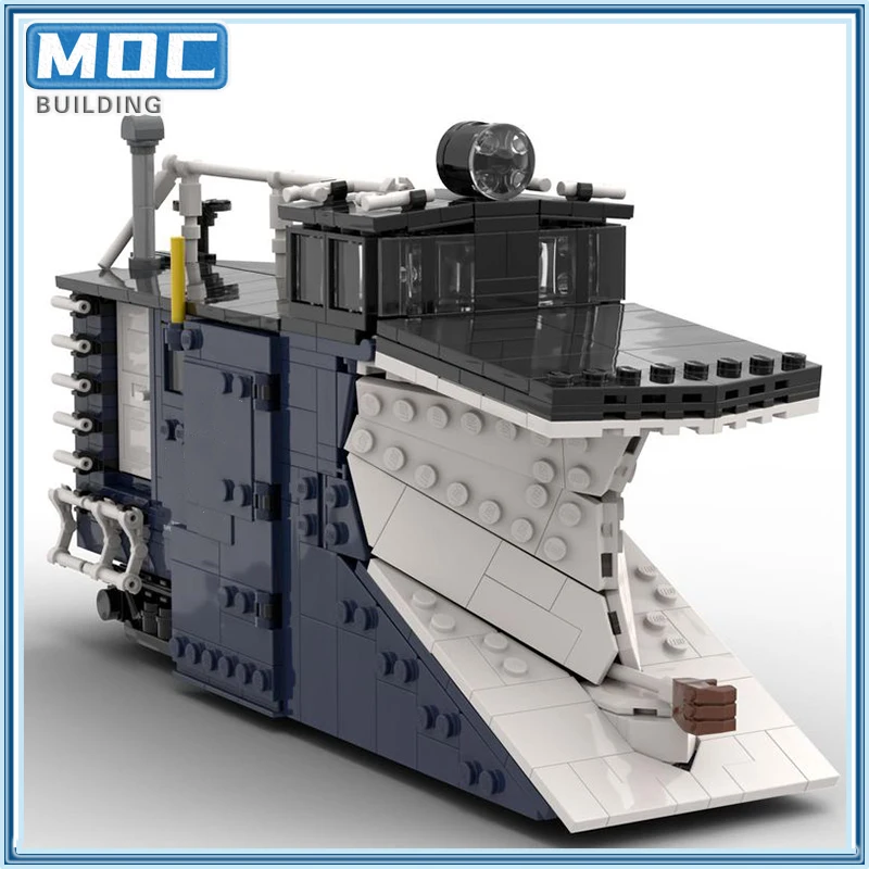 MOC-décennie s de construction de voitures de chasse-neige, modèle de camion de la série technique, rail du Pacifique, briques de bricolage, assembler des jouets, cadeaux créatifs, nouveau