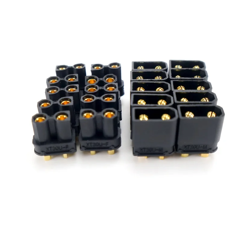 10pairs XT30 XT-30U Schwarz Männlich Weiblich Rundstecker Stecker Für RC mehrachsige flugzeuge Starrflügel Lipo Batterie ESC