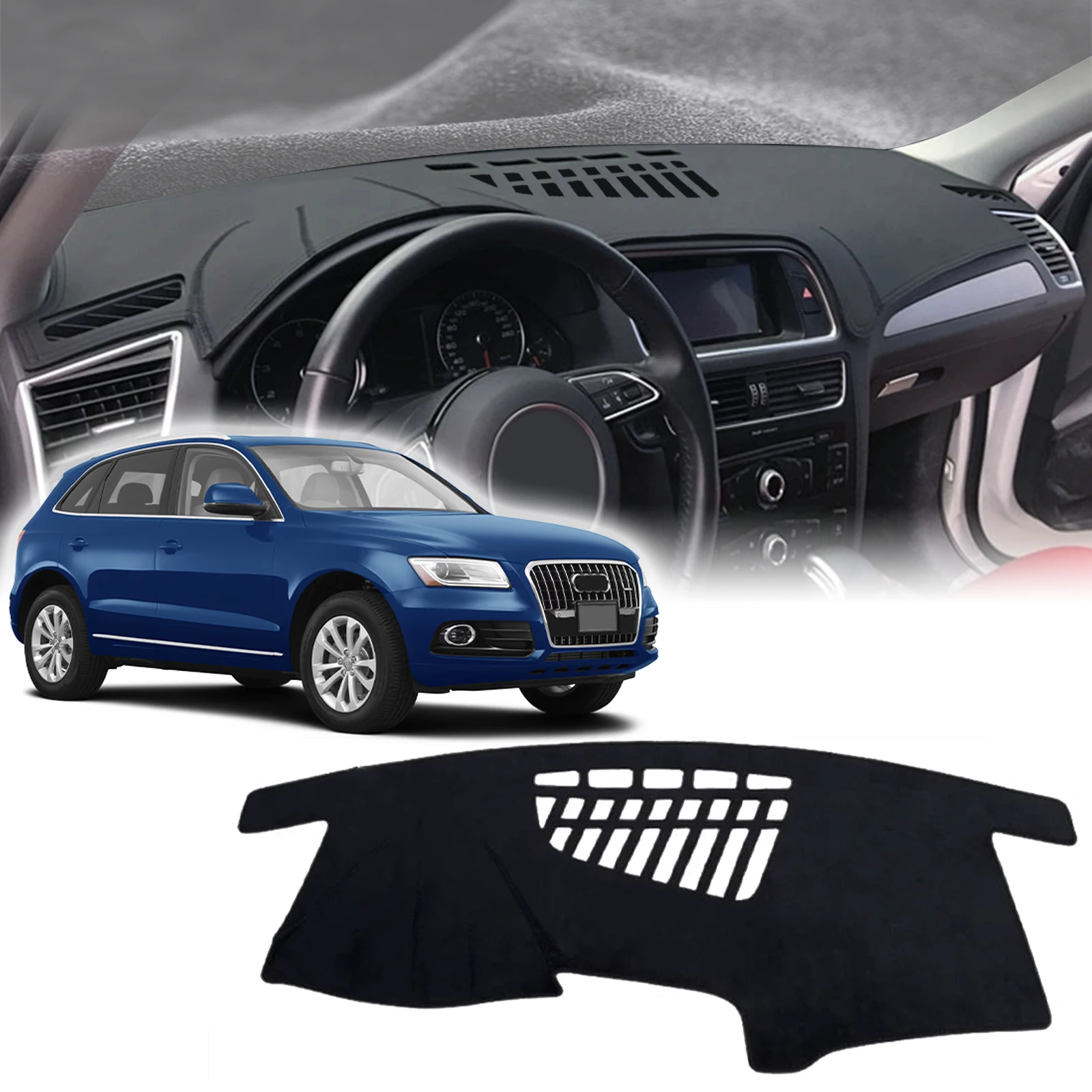 

fit for Audi Q5 8R 2009 2010 2011 2012 2013-2016 Dashmat DashMat Sunshade Dashboard Cover Pad Protective Carpet Car Accessories