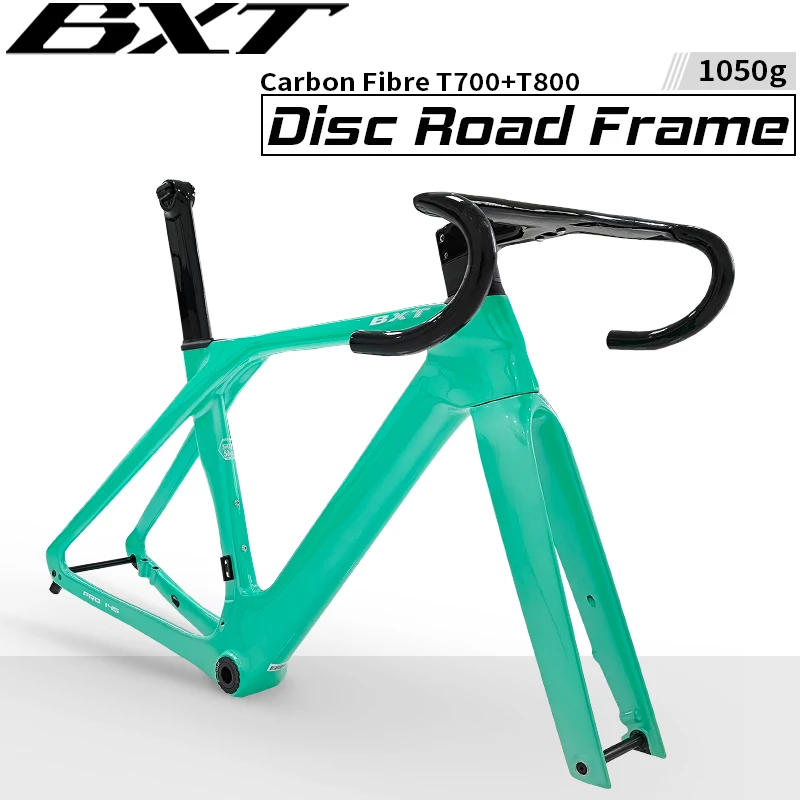 BXT Carbon Road Bike Frame, Disc Brake, 700 x 32C Road Frameset, Fully Hidden Cable, Flat-Mounted Disc Brake, New, 2023