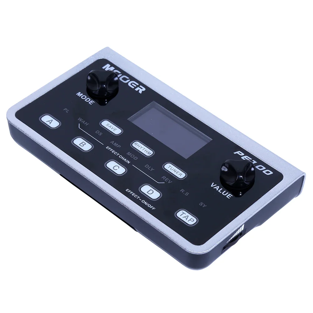 دواسة تأثير الجيتار الكهربائي MOOER PE100 39 نوعًا من معالج التأثير متعدد التأثيرات 40 أنماط طبلة 10 ميترونومز تيمبو