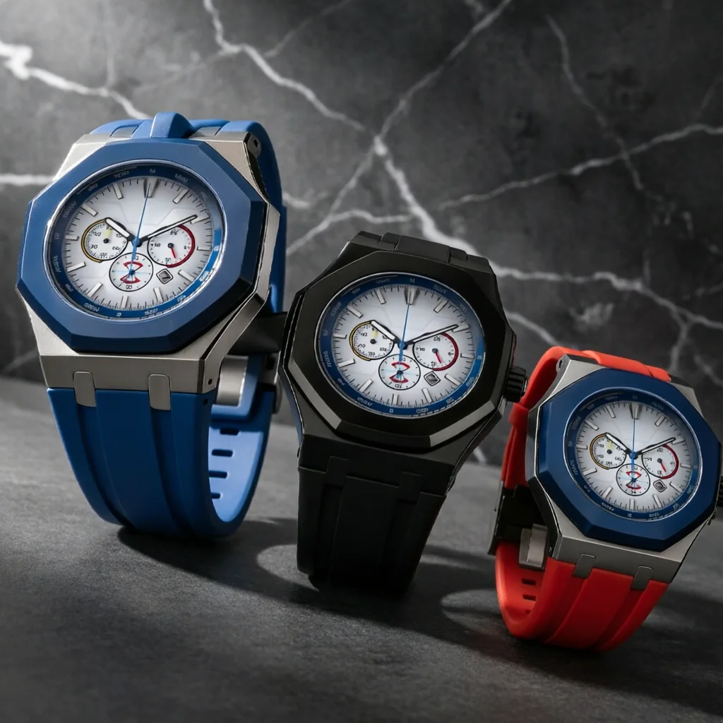 Luxuriöses Edelstahlgehäuse Silikonarmband Modifikations-Set für Swatch X AP Royal Pop Taschenuhr Umwandlung in Armbanduhr – Detail 5