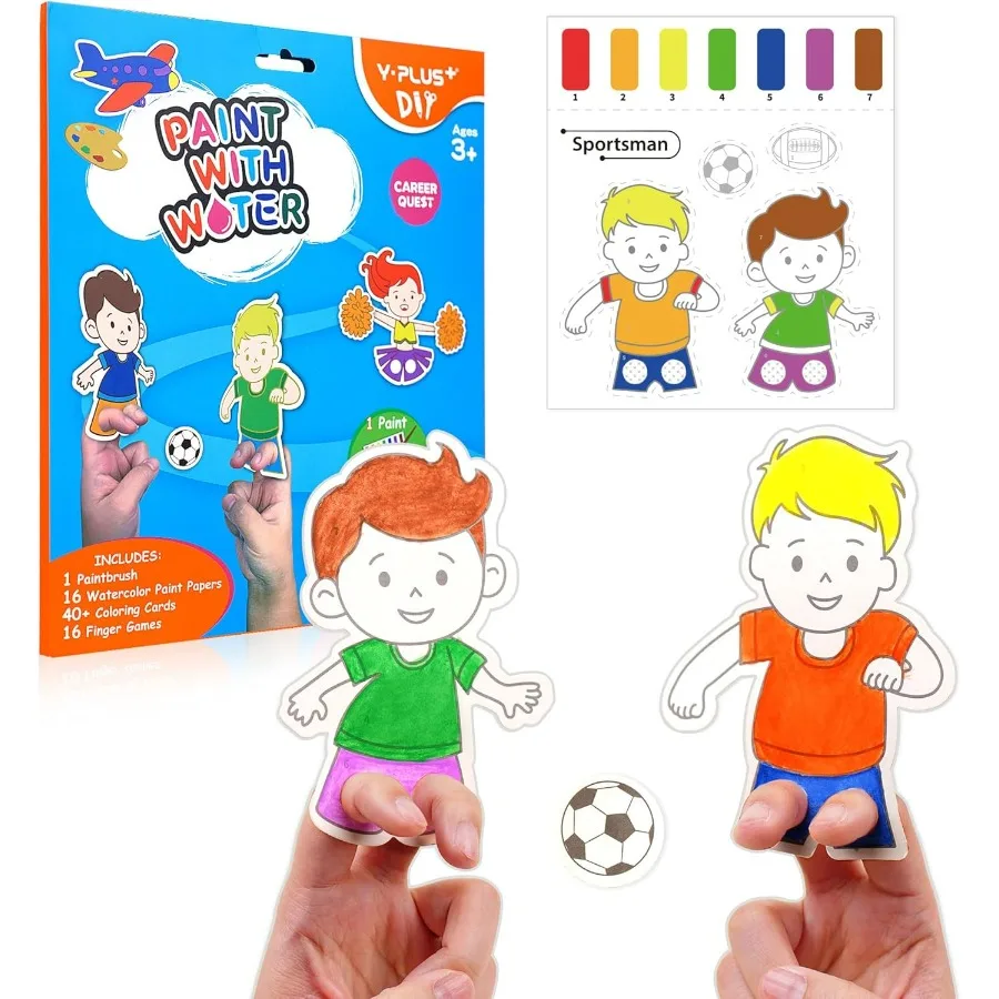 

Интерактивные книги для рисования акварелью для малышей с забавными тематиками карьера Навчальный и творческий художественный набор для занятий с