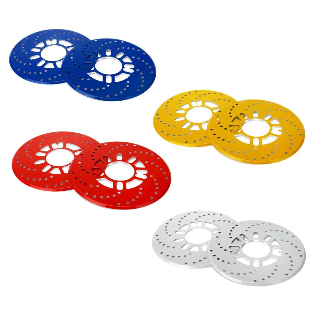 2 PCS 14 Inch Disc Brake Rotor Cover Drum Brake Decorative Aluminum Brake Cover Dustproof Suitable for Car Rear Wheel Tools