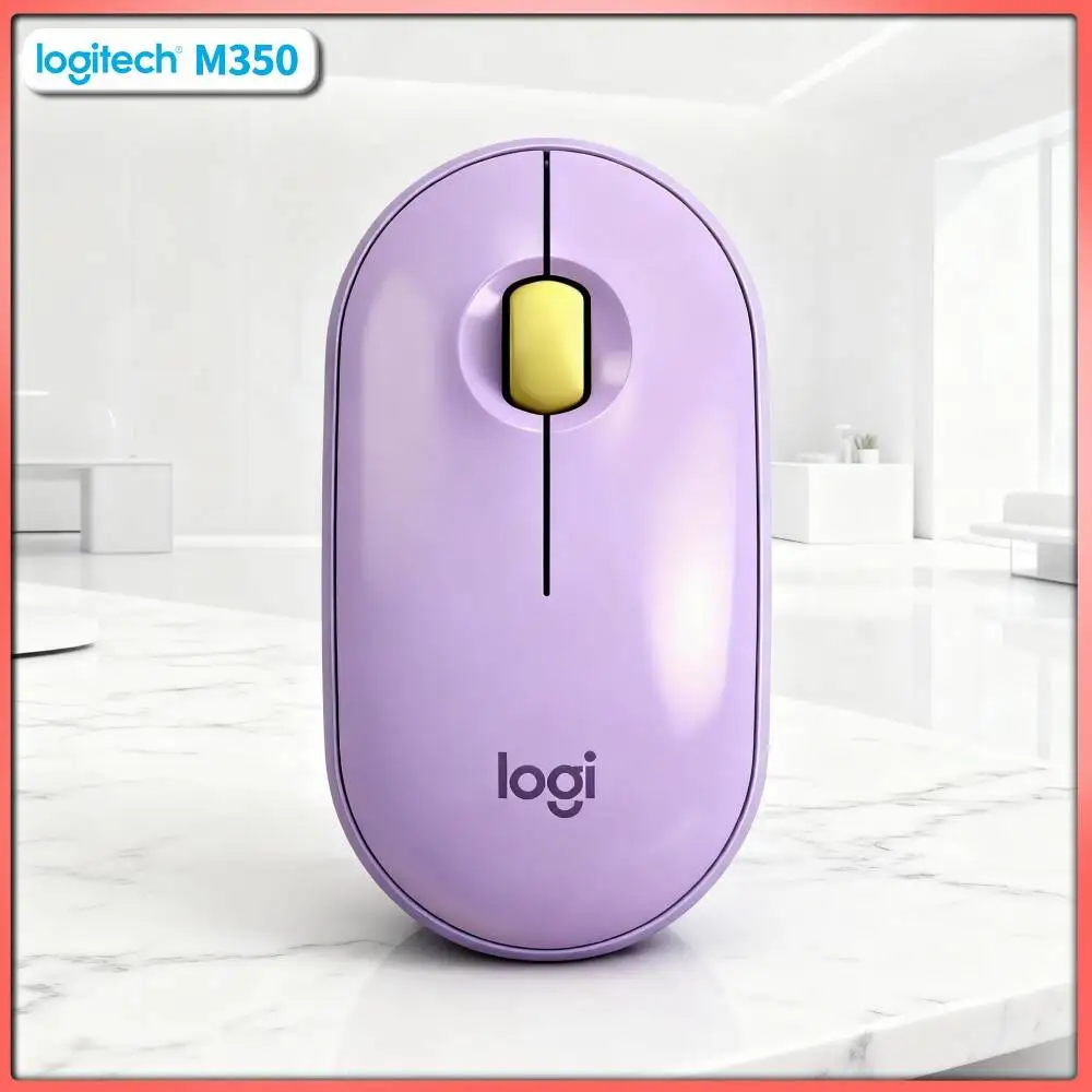 Logitech M350 Pebble Optical Mouse - Minimalist Build, Silent Scroll, 18-Month Battery, Bluetooth Connect, Eco-Friendly Buy