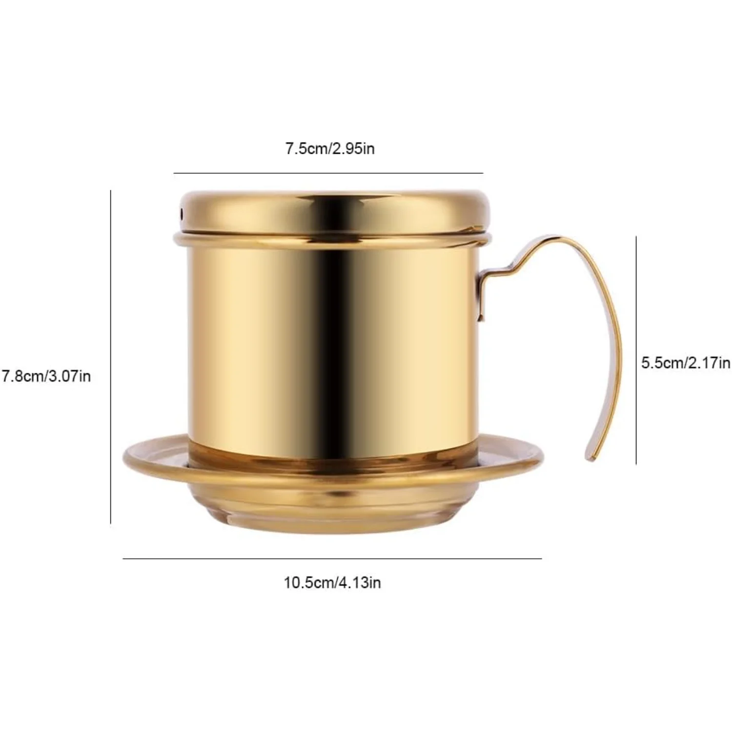 

Stainless Steel Vietnamese Coffee Maker Filters Drip Coffee Filter Vietnamese Coffee Drip Filter Coffee Maker Pot Single Serving
